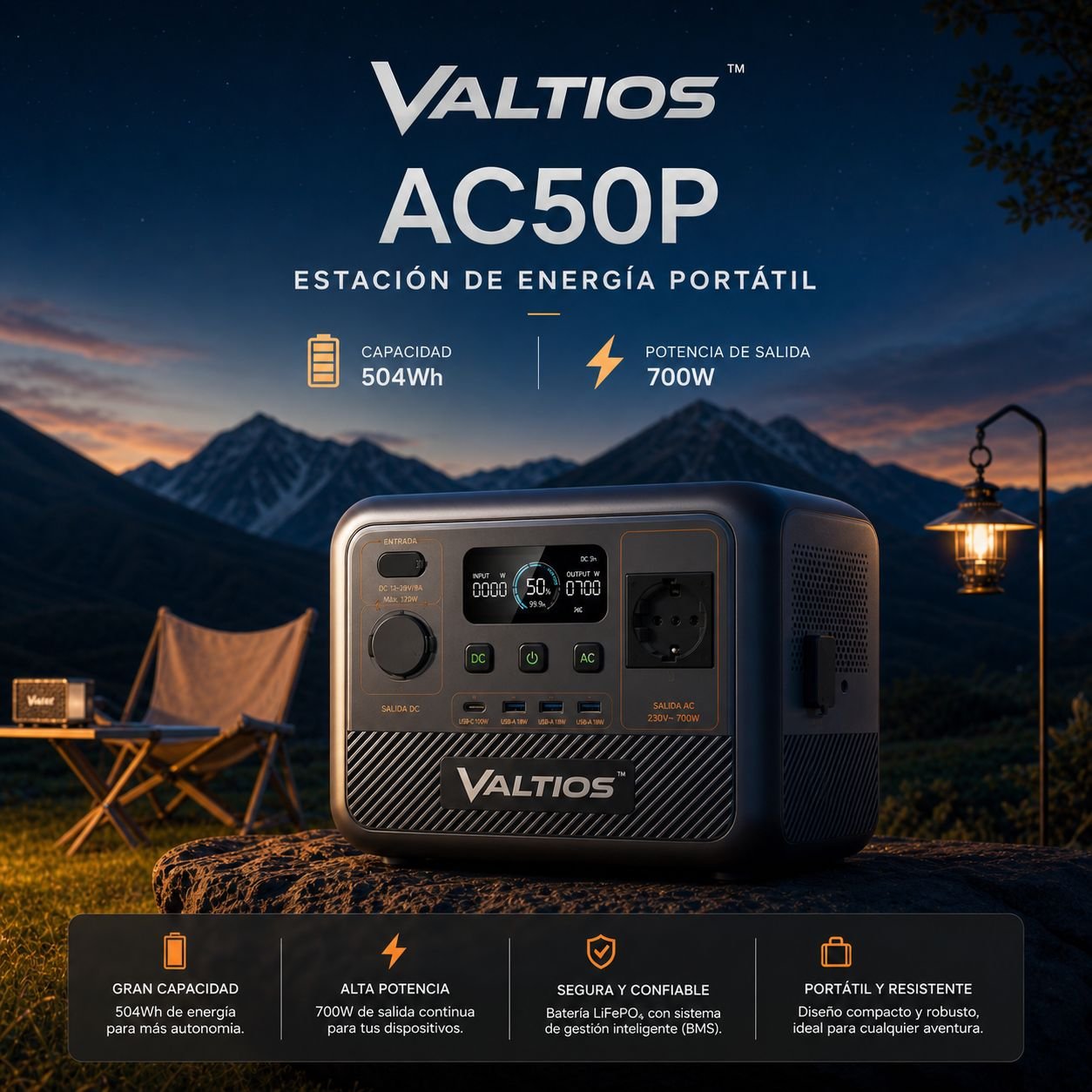 VALTIOS™ AC50P Estación de Energía