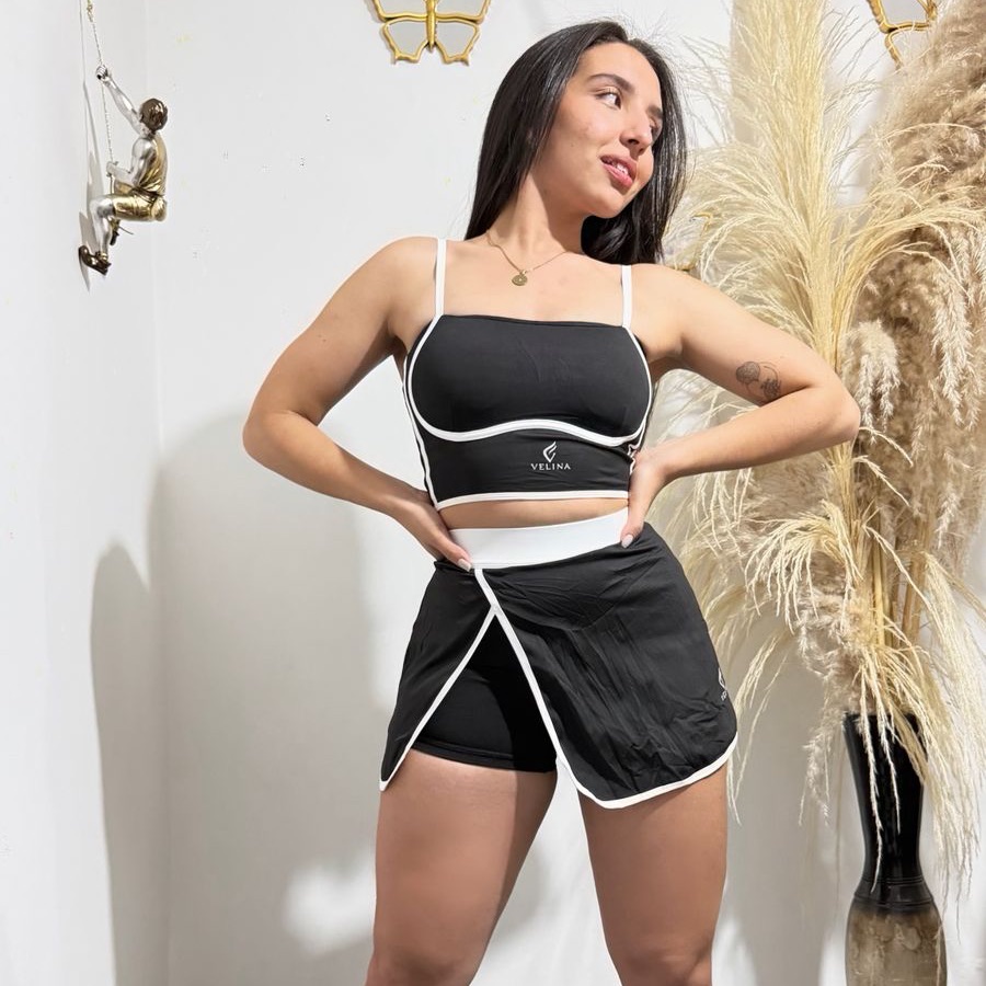 Set Black Pink Sport Skirt, imagen 2